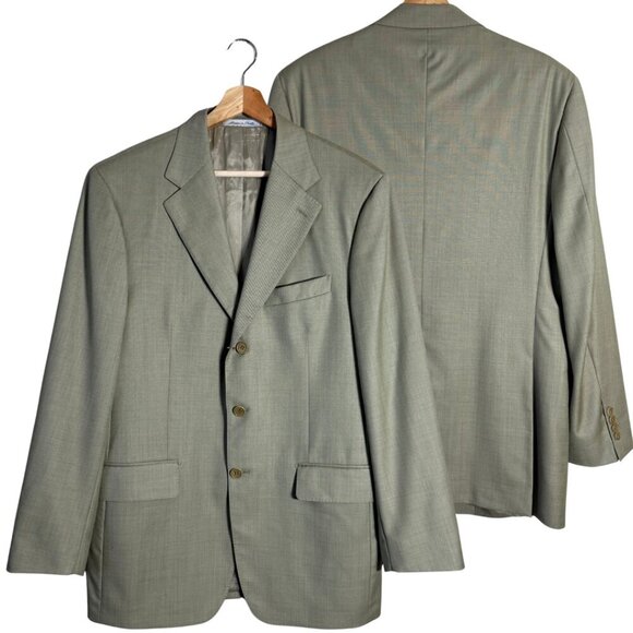Faconnable Wool Sport Coat Dinner Jacket Blazer Men's 40R Tan Italian Career - Picture 1 of 11